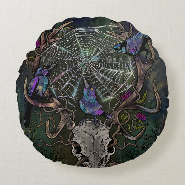 Förundringstider tre rund kudde (Framsidan)