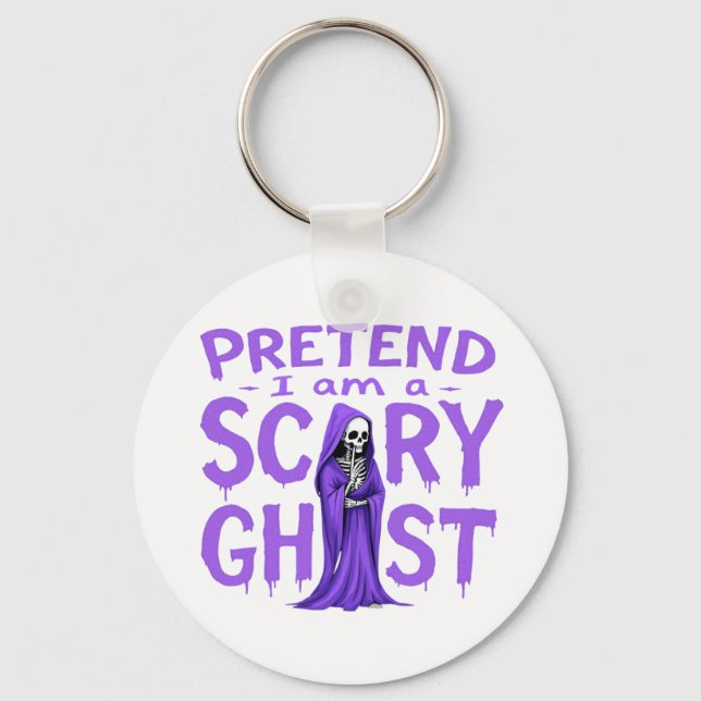 Förutlåta att jag är en scary Ghost... Nyckelring (Framsida)