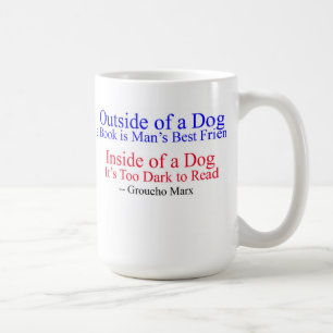 Förutom en hund, underbart citationstecken från kaffemugg