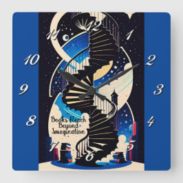 Förutom fantasi fyrkantig klocka