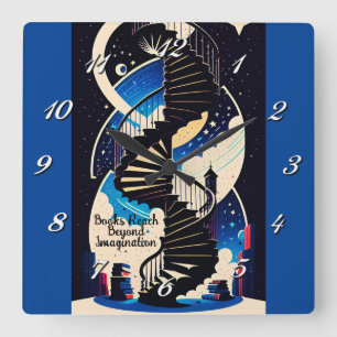 Förutom fantasi fyrkantig klocka