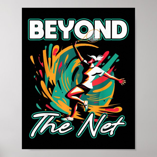 Förutom nätbadmintonspelaren Athletic Leisurewe Poster (Framsidan)