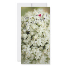 Förutom tacksamma, platta tackkort