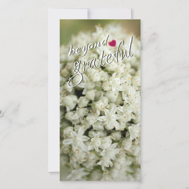 Förutom tacksamma, platta tackkort tack kort (Framsida)