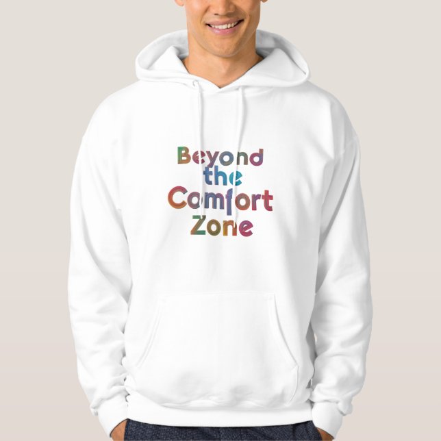 Förutom zon bekvämlighet hoodie (Framsida)