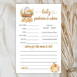 Förutsägande och rådgivande spel för höstpumpa Bab