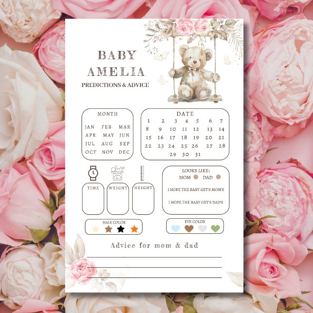 Förutsägelse för Rosa av vattenfärgsNalle i Blommi (Skapare uppladdad)