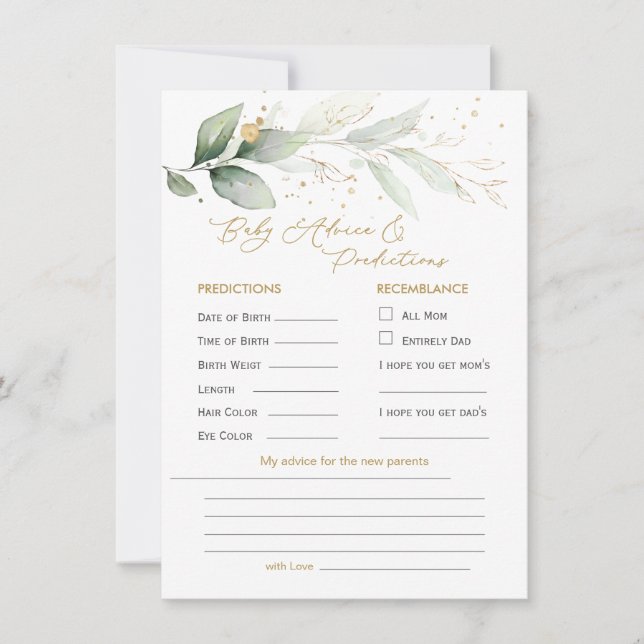 Förutsägelse och råd för grönt och Guld Foliage Ba (Framsida)