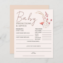 Förutsägelse och råd för WildblomBoho Baby Shower