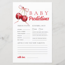 Förutsägelse och rådgivningsspel för Cherry Baby S