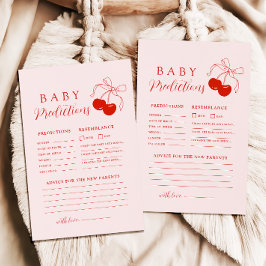 Förutsägelse och rådgivningsspel för Cherry Baby S