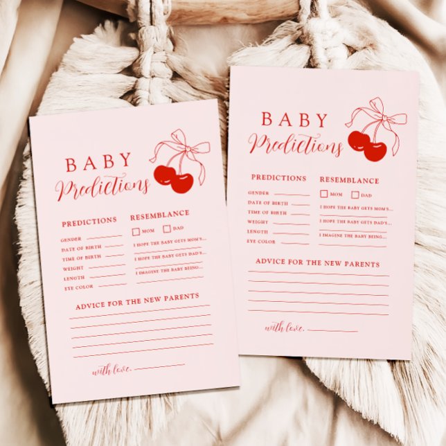 Förutsägelse och rådgivningsspel för Cherry Baby S (Skapare uppladdad)