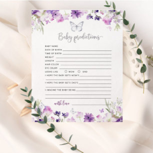 Förutsägelser av Lilla Butterfly lila silver baby