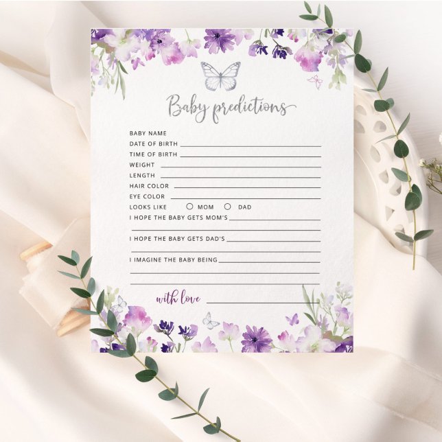 Förutsägelser av Lilla Butterfly lila silver baby (Skapare uppladdad)