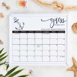 Förutsägelser Datum för nautisk anchor-gissning fö Poster