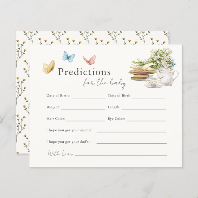 Förutsägelser enligt det nya kapitlet Bok Tea Part (Fram/baksida)