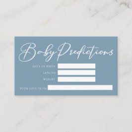 Förutsägelser för babyskor, Dusty Blue Tilläggskort