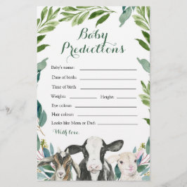 Förutsägelser för lantbruksdjur, grey Boy Baby