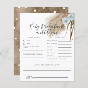 Förutsägelser och avrådningskort för blå pampas Gr