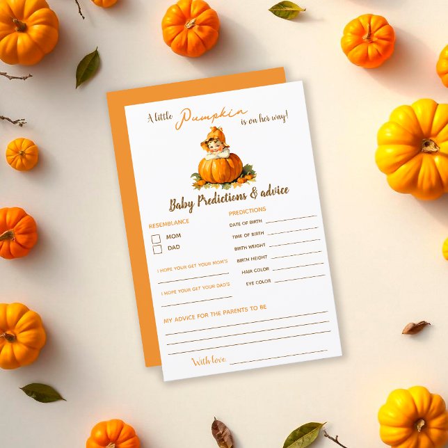 Förutsägelser och råd Barn Shower Girl Budge Card (Skapare uppladdad)