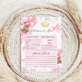 Förutsägelser och råd för baby shower-spel