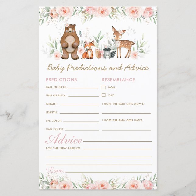 Förutsägelser och råd för träden  Blommigten Baby (Framsida)