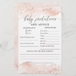 förutsägelser och råd om babydusch i Baby