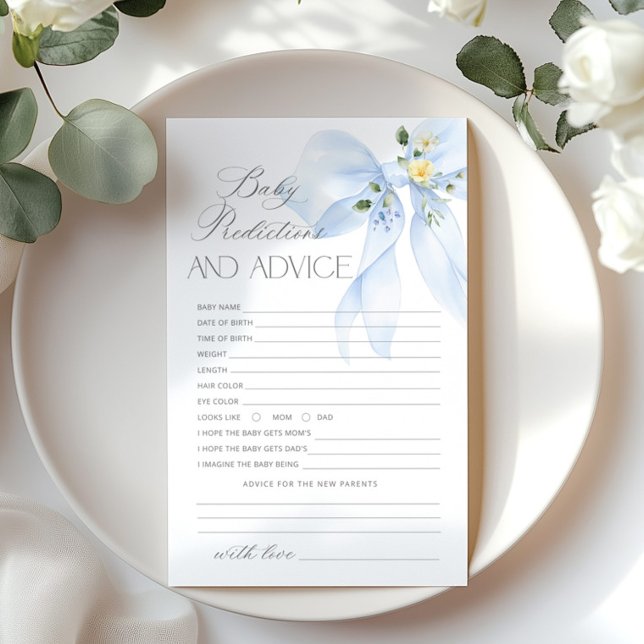 Förutsägelser och rådgivningskort för blå Baby (Skapare uppladdad)
