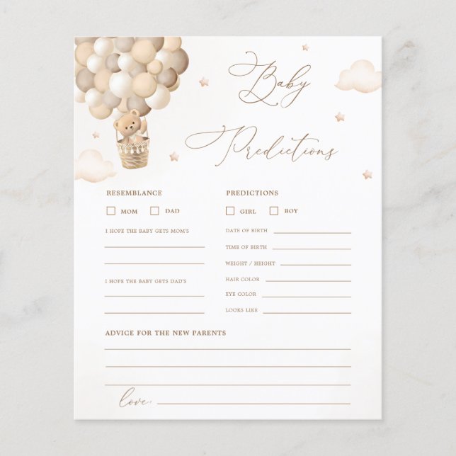 Förutsägelser och rådgivningsspel för babyskor för (Framsida)