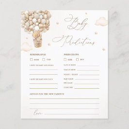 Förutsägelser och rådgivningsspel för babyskor för