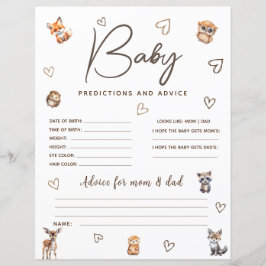 Förutsägelser och rådgivningsspel för trädsdjur