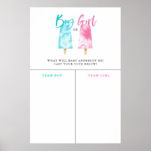 Förutsägelseskylt för Gender av populationslista i Poster