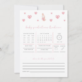 Förutsägelsespel för Bunny Heart Valentine Baby