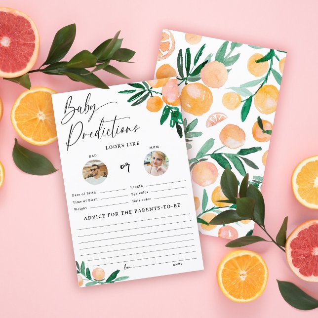 Förutsägelsespel för Citrus Orange Baby (Skapare uppladdad)