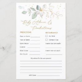 Förutsägnings- och rådgivningskort för grönt och G