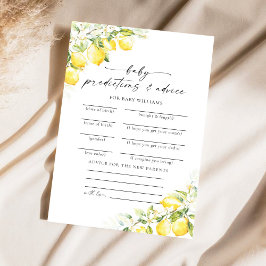 Förutsägningskort för citrusbabybabyskor