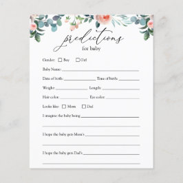 Förutsägningskort för Tea Time Baby