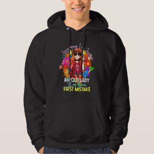 Förutsatt att jag bara är en gammal dam hippie blo hoodie