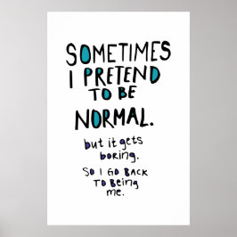 Förutsätta dig för normal poster