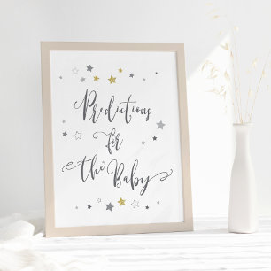 Förutsättningar för baby Kön Neutral Baby Shower Poster