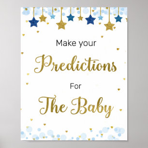 Förutsättningar för dubbelblinkning för Baby-tecke Poster
