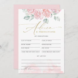 Förutsättningar för graCE Elegant Blush Floral Bab Inbjudningar