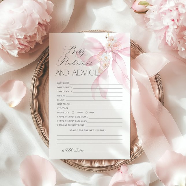 Förutsättningar för Rosa Bow-babyduschen i baby Bl (Skapare uppladdad)