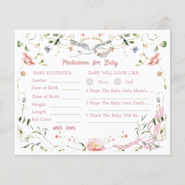 Förutsättningar för Stork Wildbloms babybabykläder (Framsida)