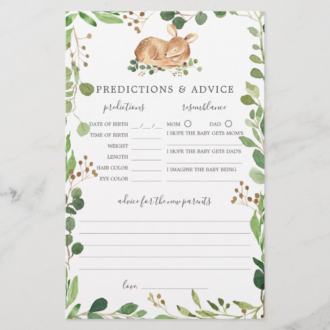 Förutsättningar och råd för babyskor för hjort (Framsida)