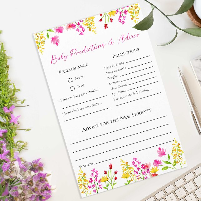 Förutsättningar och råd Wildblommor Baby Shower-sp (Skapare uppladdad)