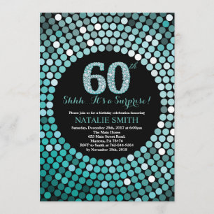 Förvåna den 60th födelsedagsvarten och inbjudningar