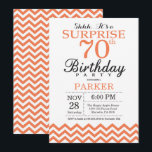 Förvåna den 70th sparren för inbjudningar<br><div class="desc">Förvåna den 70th födelsedaginbjudan med korallsparren. Svartvitt. Vuxen födelsedag. Man- eller kvinnaBday inbjudan. Behaga klickar "skräddarsy den" knäppas och använder vårt designverktyg för att ändra denna mall för mer ytterligare customization.</div>