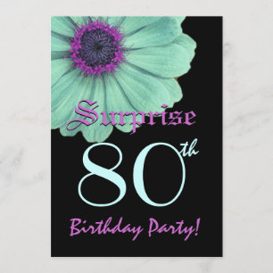 FÖRVÅNA den 80th daisyn för lilor för Inbjudningar