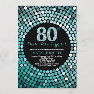 Förvåna den 80th födelsedagsvarten och inbjudningar